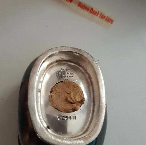 BSL lot of 3 silver plate england W25411, Sugar plate, toothpick holder and bowl - Picture 11 of 11